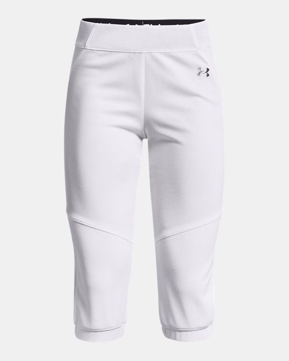 Women's UA Vanish Beltless Softball Pants, White, pdpMainDesktop image number 5